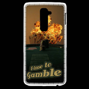 Coque LG G2 Poker flamme