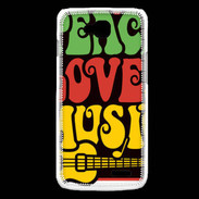 Coque LG L90 Peace Love Music