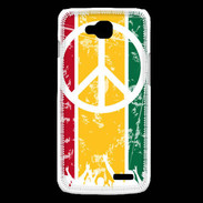 Coque LG L90 Rasta Peace and Love 15