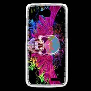 Coque LG L90 Tête de mort design et colorée