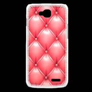 Coque LG L90 Capitonnage Rose