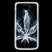 Coque LG L90 Feuille de cannabis en fumée