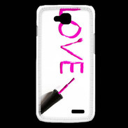 Coque LG L90 Love avec vernis à ongle