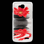 Coque LG L90 Fleurs et galet