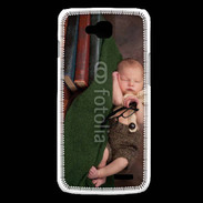 Coque LG L90 Bébé dormant sur des livres