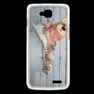 Coque LG L90 Bébé nounours dormant dans une bassine