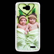 Coque LG L90 Jumeaux coeur