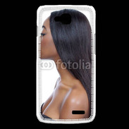 Coque LG L90 Femme metisse noire 2