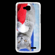 Coque LG L90 Chat Noël 6
