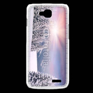 Coque LG L90 paysage d'hiver