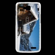 Coque LG L90 Chalet enneigé