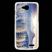 Coque LG L90 Montagne enneigée et ensoleillée