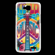 Coque LG L90 Peace love music 3