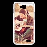 Coque LG L90 Guitariste peace and love 1