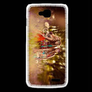 Coque LG L90 Groupe de hippie dans les champs