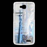 Coque LG L90 Le Lac d'Annecy en hvier