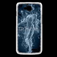 Coque LG L90 Femme en fumée de cigarette