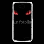 Coque LG L90 Yeux rouges fond noir