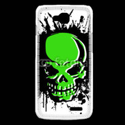 Coque LG L90 Tête de mort en vert et noir