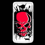 Coque LG L90 Tête de Mort en Rouge et Noir