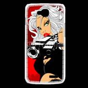 Coque LG L90 Femme blonde tueuse 50