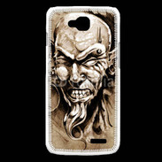 Coque LG L90 Visage tatouée et percée 50