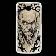 Coque LG L90 Visage tatouée et percée 60