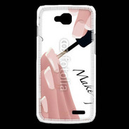Coque LG L90 Pose de vernis esthéticienne