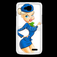Coque LG L90 Hôtesse de l'air
