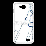 Coque LG L90 Hôtesse de l'air 2