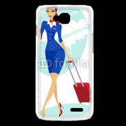 Coque LG L90 Hôtesse de l'air 3