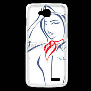 Coque LG L90 Hôtesse de l'air 4