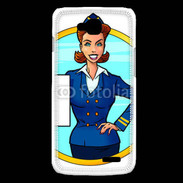 Coque LG L90 Hôtesse de l'air 5