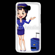 Coque LG L90 Hôtesse de l'air 7