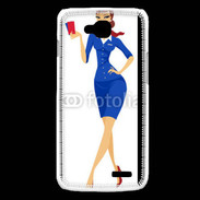 Coque LG L90 Hôtesse de l'air 9
