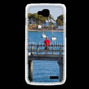 Coque LG L90 Pêcheurs sur ponton