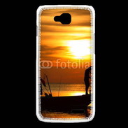 Coque LG L90 Couché de soleil pêcheur