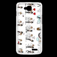 Coque LG L90 Bande dessinée de mariés