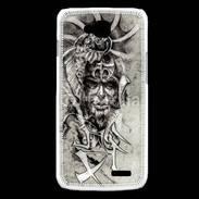 Coque LG L90 Visage de guerrier en dessin 52