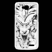 Coque LG L90 visage de gargouille en dessin 25
