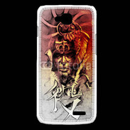 Coque LG L90 Visage de guerrier en dessin 60