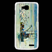 Coque LG L90 Peinture bateau de pêche