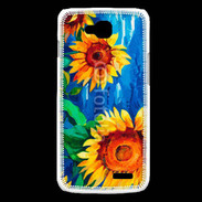 Coque LG L90 Peinture de tournesol