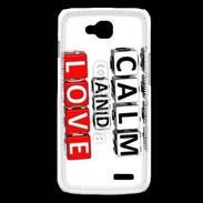 Coque LG L90 Keep calm et love me