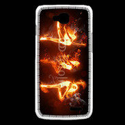 Coque LG L90 Danseuse feu