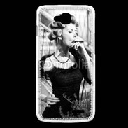 Coque LG L90 Aristocrate en noir et blanc