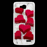 Coque LG L90 Coeur en bois