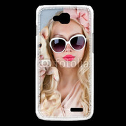 Coque LG L90 Femme glamour avec chihuahua