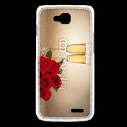 Coque LG L90 Coupe de champagne, roses rouges
