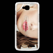 Coque LG L90 femme glamour pensante